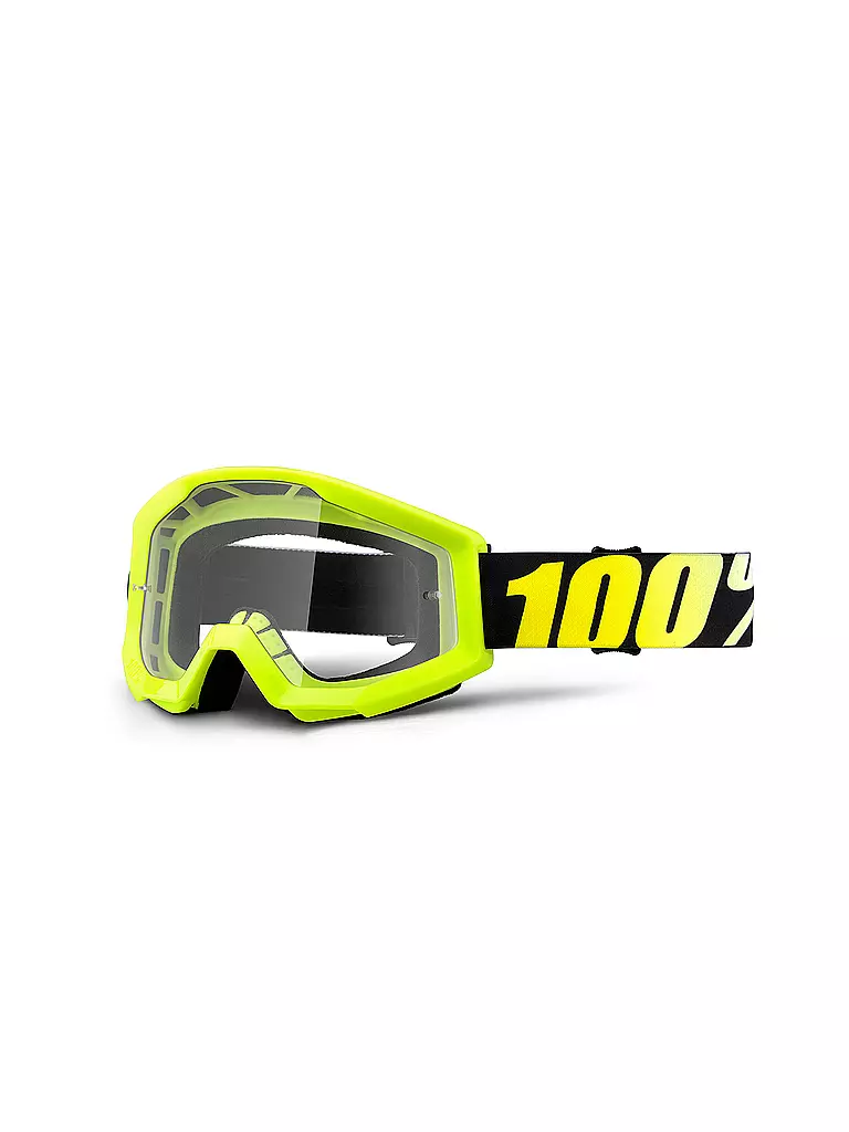 100% | MTB-Brille The Strata Youth Neon Yellow/Clear Lens | gelb