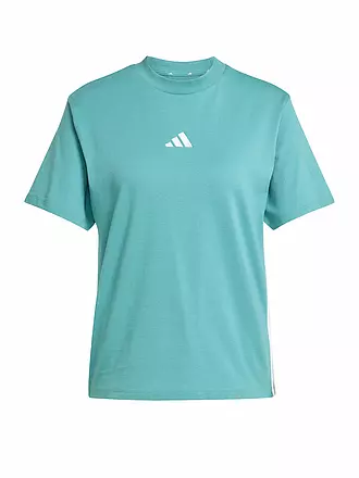 ADIDAS | Damen T-Shirt Essentials 3-Streifen | petrol
