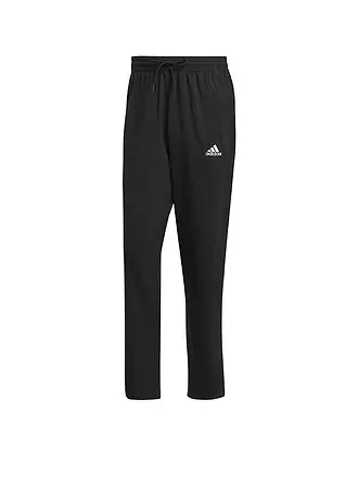 ADIDAS | Herren Hose AEROREADY Essentials Stanford Open Hem Embroidered Small Logo | schwarz