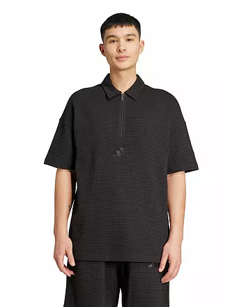 ADIDAS | Herren Polo ALL SZN Waffelstrick | schwarz
