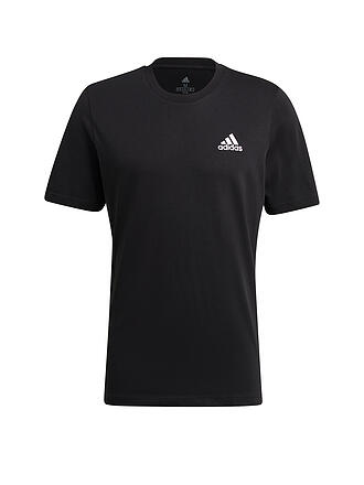 ADIDAS | Herren T-Shirt Essentials Small Logo | schwarz