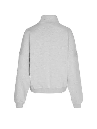 AIM'N | Damen Sweater Varsity mit Zip | grau