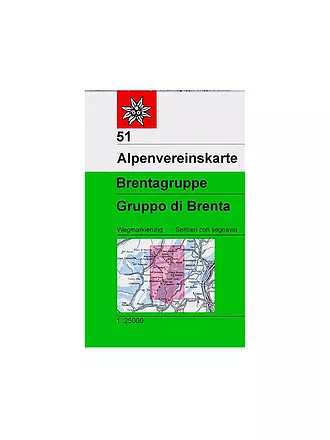 ALPENVEREIN | AV 51 Alpenvereinskarte WEG Brentagruppe | keine Farbe