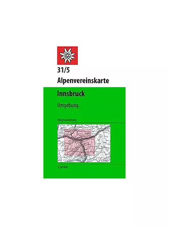 ALPENVEREIN | Wanderkarte Innsbruck - Umgebung Maßstab 1:50.000 | keine Farbe