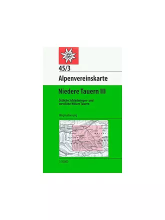 ALPENVEREIN | Wanderkarte Niedere Tauern 3 Maßstab: 1:50.000 | keine Farbe