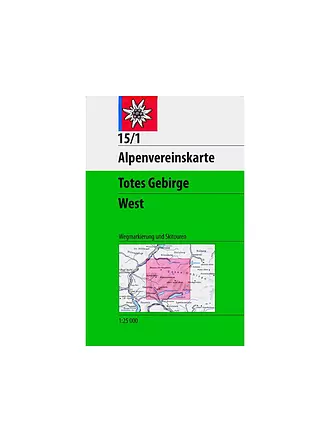 ALPENVEREIN | Wanderkarte Totes Gebirge Westliches Blatt Maßstab 1:25.000 | keine Farbe