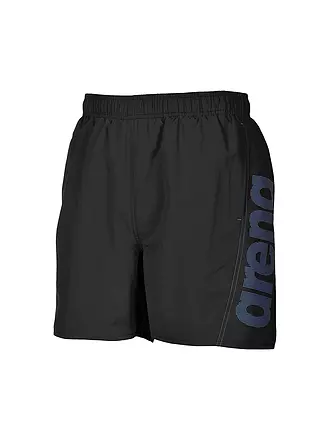 ARENA | Herren Badeshort Fundamentals Logo | schwarz