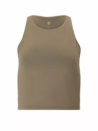 ATHLECIA | Damen Fitnesstank Rihal Cropped | olive