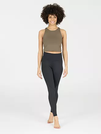 ATHLECIA | Damen Fitnesstank Rihal Cropped | olive
