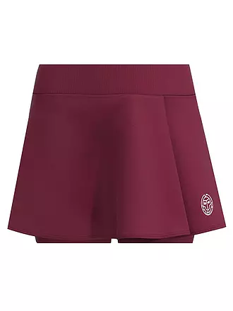 BIDI BADU | Damen Tennisskort Crew Wavy | dunkelrot