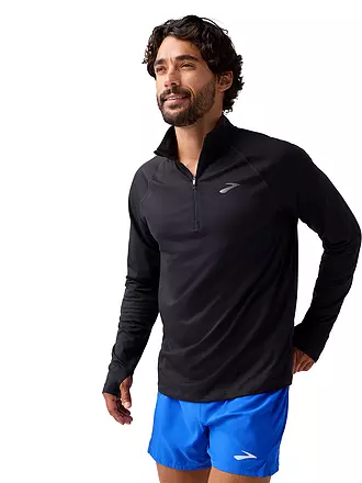 BROOKS | Herren Lauf Zipshirt Dash 3.0 | schwarz
