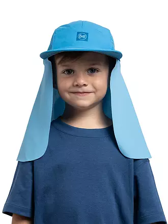 BUFF | Kinder Kappe Desert mit Nackenschutz | blau