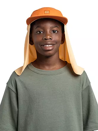 BUFF | Kinder Kappe Desert mit Nackenschutz | orange