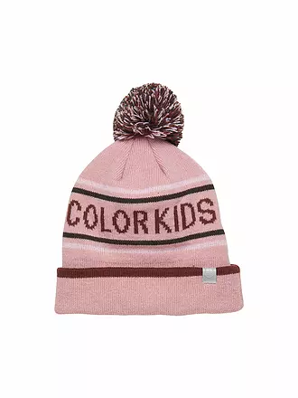 COLOR KIDS | Kinder Mütze Logo | rosa