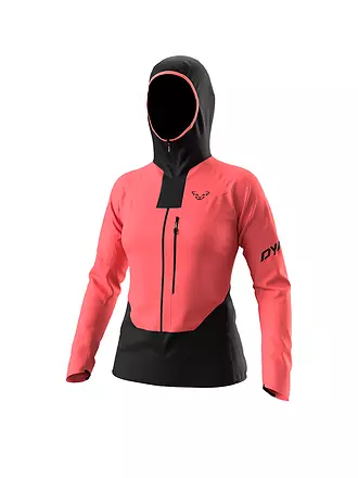 DYNAFIT | Damen Softshelljacke Traverse DST Hoodie | koralle