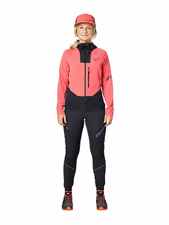 DYNAFIT | Damen Softshelljacke Traverse DST Hoodie | koralle