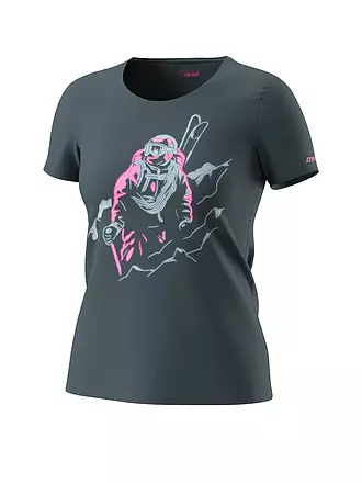 DYNAFIT | Damen T-Shirt Blacklight | grau