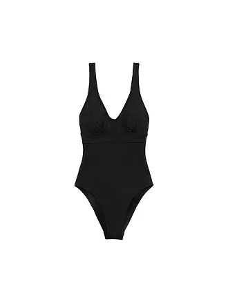 ESPRIT | Damen Badeanzug Hamptons Beach | schwarz