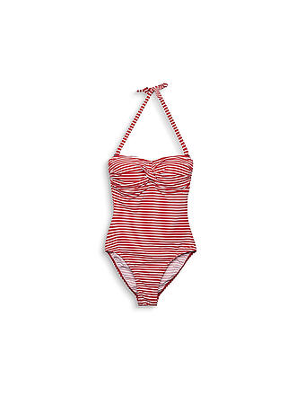 ESPRIT | Damen Badeanzug mit abnehmbaren Trägern | rot