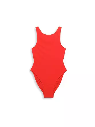 ESPRIT | Damen Badeanzug strukturiert | rot