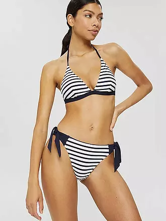 ESPRIT | Damen Bikinihose Hipster mit Streifen | blau