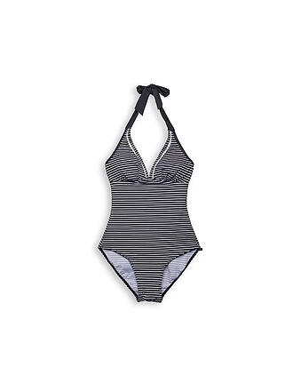 ESPRIT | Damen Wattierter Badeanzug mit Streifen | blau