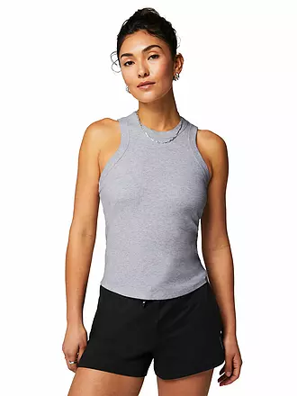 FABLETICS | Damen Fitnesstank Built-In Hight Neck | grau