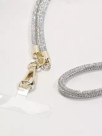 FIGLIA | Handykette Sparkling Silver | schwarz