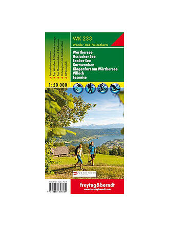 FREYTAG & BERNDT | Wanderkarte WK 233 Wörthersee-Ossiacher See-Faaker See-Karawanken-Klagenfurt am Wörthersee-Villach-Jesenice, 1:50.000 | keine Farbe