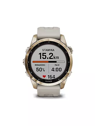 GARMIN | GPS-Sportuhr Fenix 7S Sapphire Solar | grau