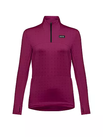 GOREWEAR | Damen Laufshirt Everyday Thermo 1/4 Zip | schwarz