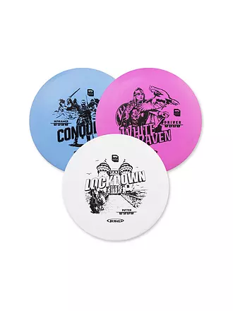 GURU | Disc Golf Starter-Set, 3-teilig | bunt