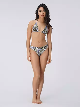 HOT STUFF |  Damen Bikinioberteil Triangel Print | hellgrün