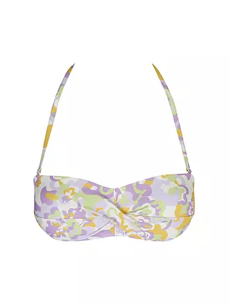 HOT STUFF | Damen Bikinioberteil Bandeau Print | dunkelblau