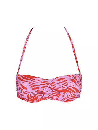 HOT STUFF | Damen Bikinioberteil Bandeau Print | hellgrün