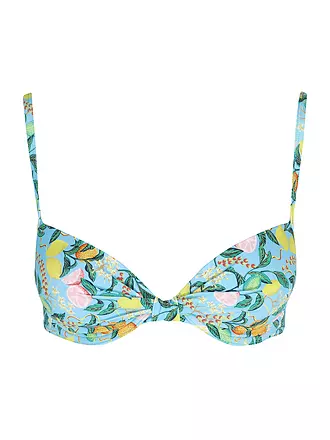 HOT STUFF | Damen Bikinioberteil Push up | hellblau