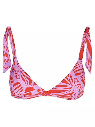 HOT STUFF | Damen Bikinioberteil mit Maschen Print | dunkelblau