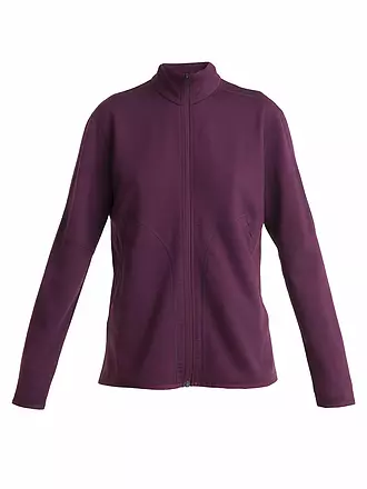 ICEBREAKER | Damen Fleecejacke Merino 560 RealFleece™ Elemental II | dunkelrot