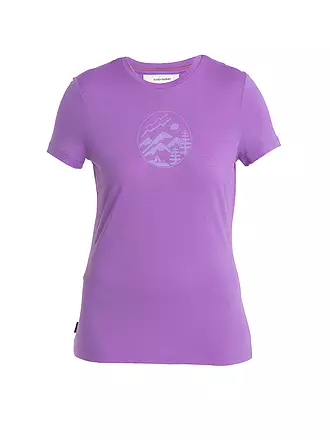 ICEBREAKER | Damen Funktionsshirt Merino 150 Tech Lite III Camp | lila