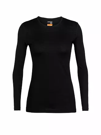 ICEBREAKER | Damen Funktionsshirt Merino 200 Oasis LS | schwarz