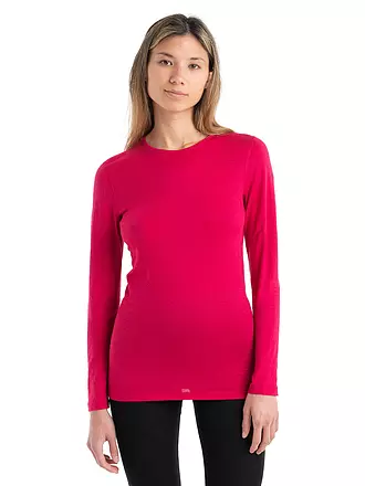 ICEBREAKER | Damen Funktionsshirt Merino 200 Oasis LS | beere