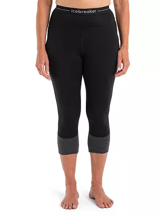 ICEBREAKER | Damen Tight 200 ZoneKnit™ Merino 3/4 | schwarz