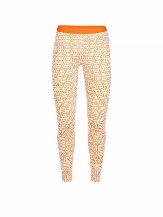 ICEBREAKER | Damen Unterzieh Tight Merino 250 Vertex Alpine Geo | orange