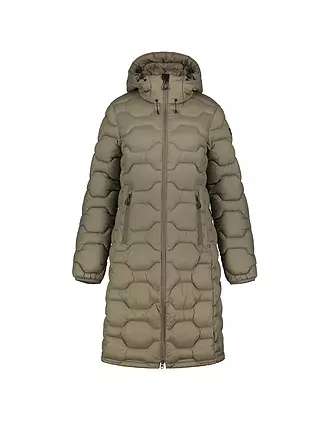 ICEPEAK | Damen Iso Wintermantel Hoodie | olive