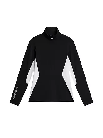 J.LINDEBERG | Damen Unterzieh Zipshirt Cookies | schwarz