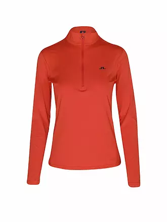 J.LINDEBERG | Damen Unterzieh Zipshirt Lauryn | rot