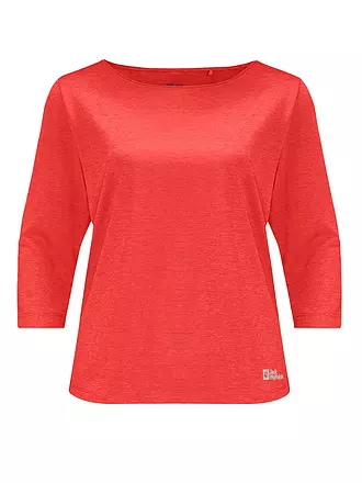 JACK WOLFSKIN | Damen Funktionsshirt Jwp 3/4 | rot
