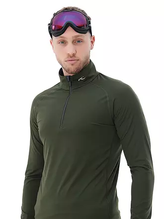 KJUS | Herren Ski Unterzieh Zipshirt Feel | olive