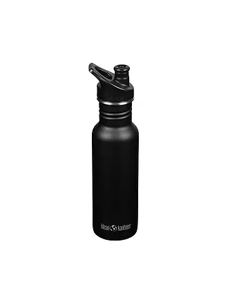 KLEAN KANTEEN | Edelstahl Trinkflasche Classic 532ml Sport Cap Black | gold