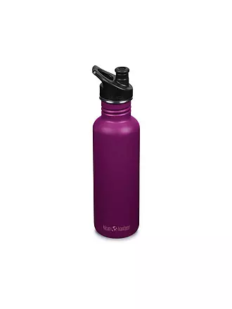 KLEAN KANTEEN | Edelstahl Trinkflasche Classic 800ml Sport Cap Black | lila